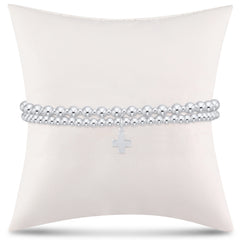 grateful for you gift stack - sterling signature cross charm