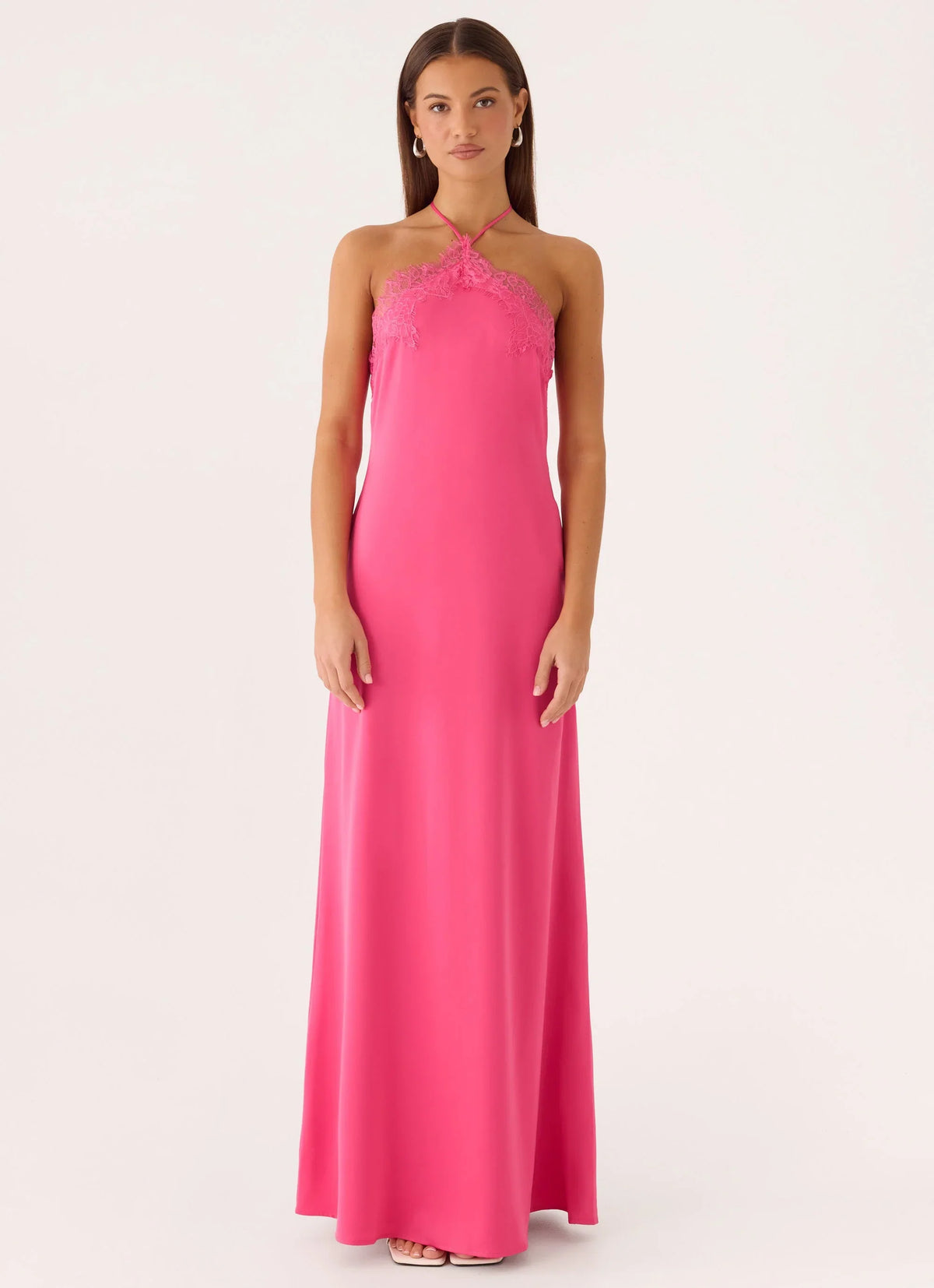 Samaria Halter Maxi Dress - Berry