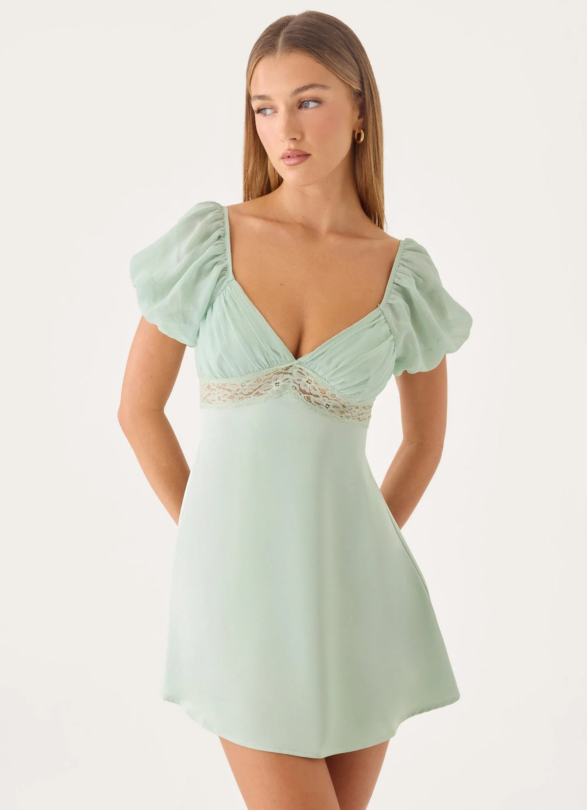 Illit Mini Dress - Sage