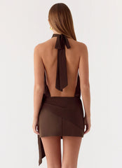 Power Up Mini Dress - Rose Taupe