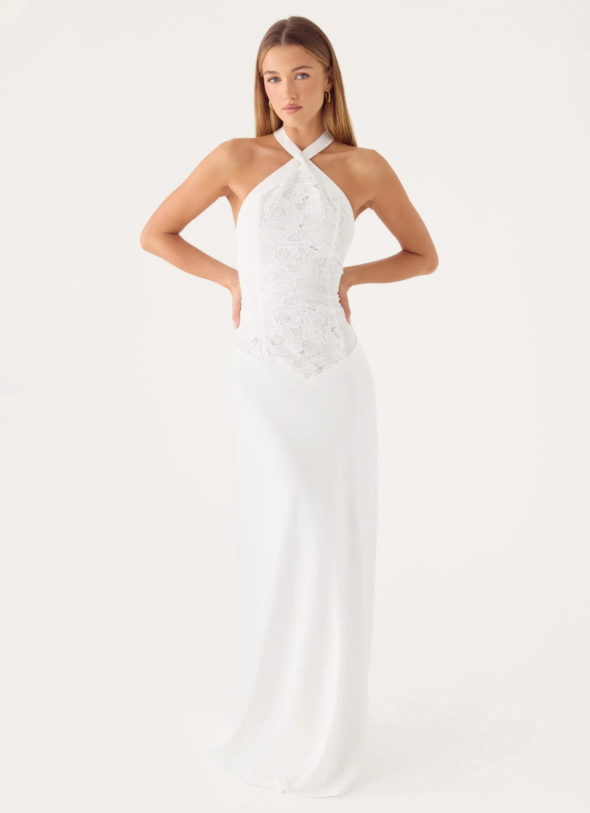 Lilas Maxi Dress - White